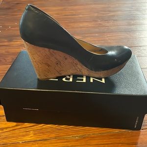 Nine West cork wedge